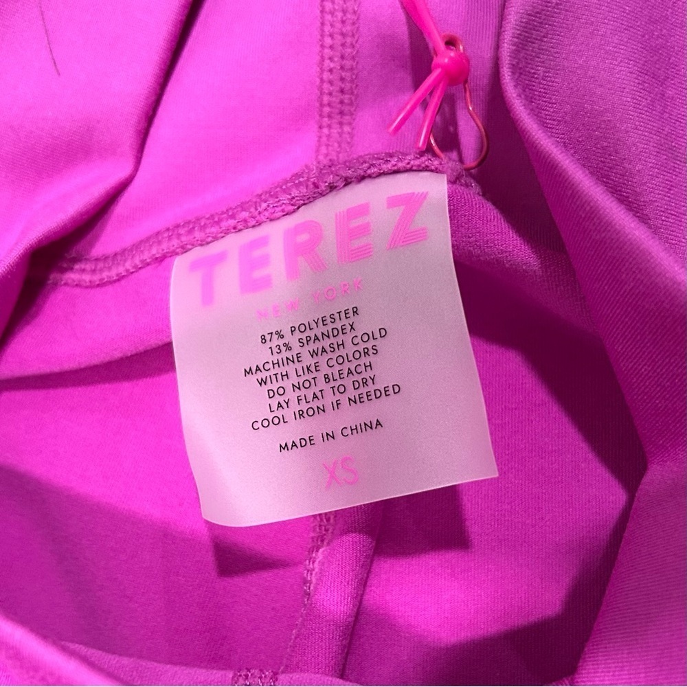 NWT Terez x Dana’s Bakery Athletic TLC Leggings Activewear Pants Purple Size XS - Picture 6 of 7